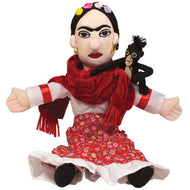 Product photo of Frida Kahlo Plush Doll, a novelty gift manufactured by The Unemployed Philosophers Guild.