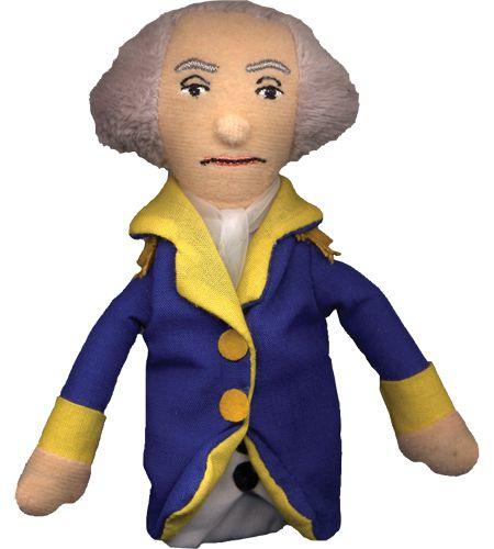 Product photo of George Washington Finger Puppet, a novelty gift manufactured by The Unemployed Philosophers Guild.