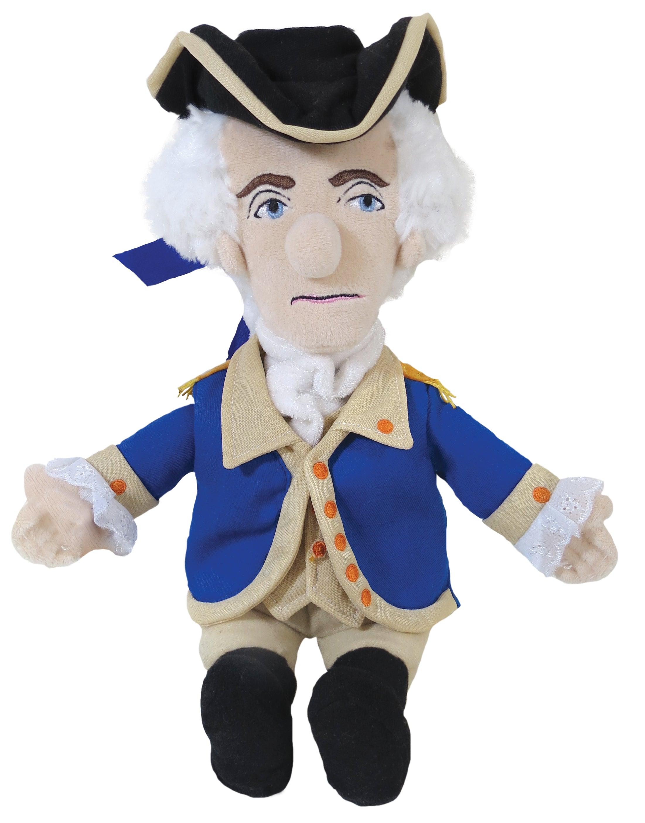 Product photo of George Washington Plush Doll, a novelty gift manufactured by The Unemployed Philosophers Guild.