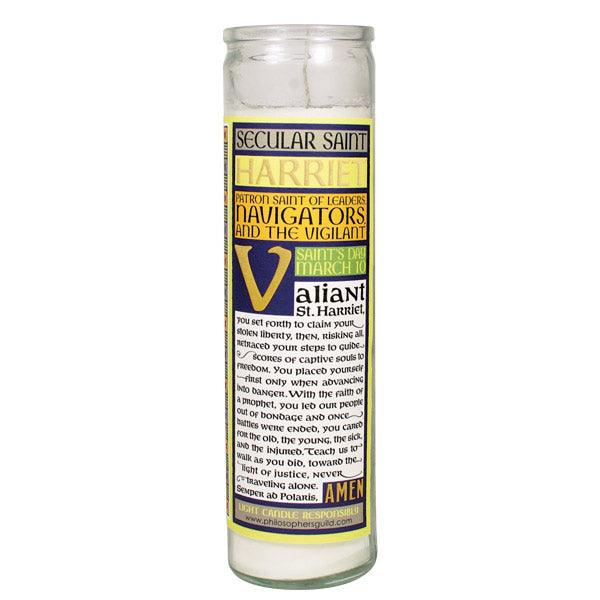 Product photo of Harriet Tubman Secular Saint Candle, a novelty gift manufactured by The Unemployed Philosophers Guild.