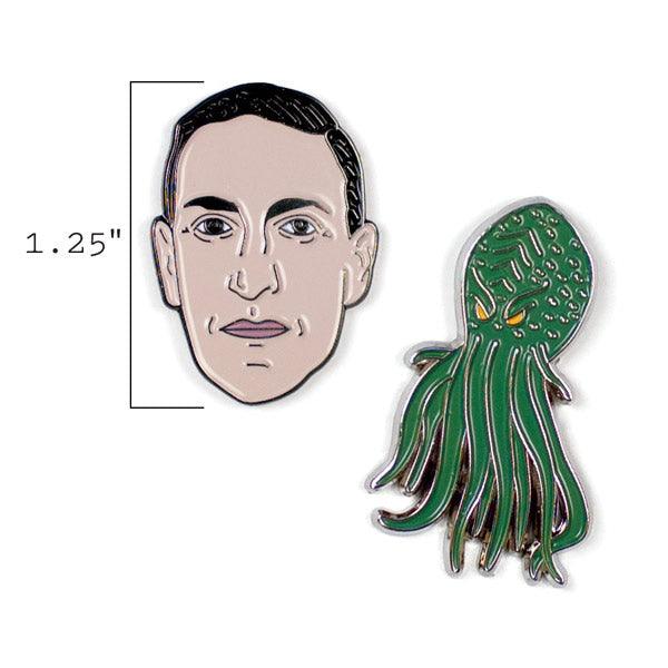 HP Lovecraft & Cthulhu Enamel Pin Set
