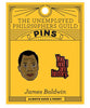 Product photo of James Baldwin Enamel Pin Set, a novelty gift manufactured by The Unemployed Philosophers Guild.