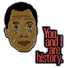 Product photo of James Baldwin Enamel Pin Set, a novelty gift manufactured by The Unemployed Philosophers Guild.