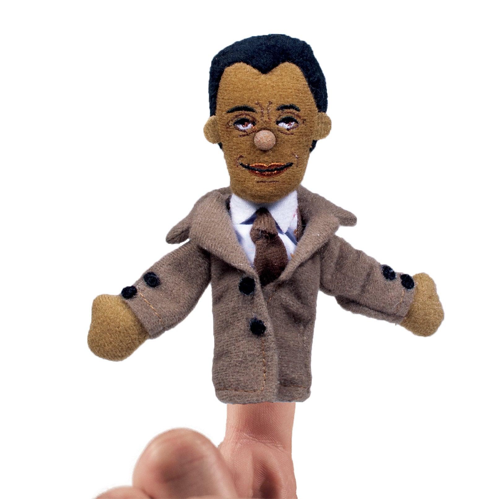 Product photo of James Baldwin Finger Puppet, a novelty gift manufactured by The Unemployed Philosophers Guild.