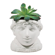 Product photo of Jane Austen Bust Planter, a novelty gift manufactured by The Unemployed Philosophers Guild.