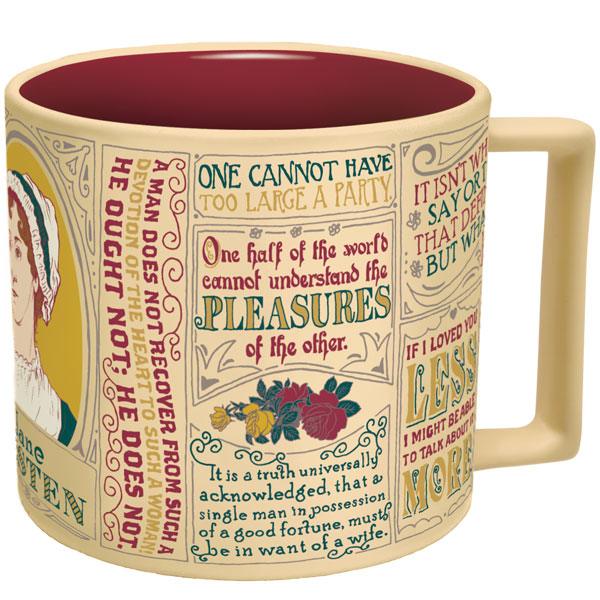 Jane Austen Quotes Mug  Smart and Funny Gifts by UPG – The Unemployed  Philosophers Guild