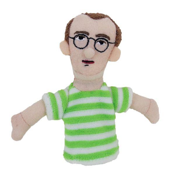 Product photo of Keith Haring Finger Puppet, a novelty gift manufactured by The Unemployed Philosophers Guild.