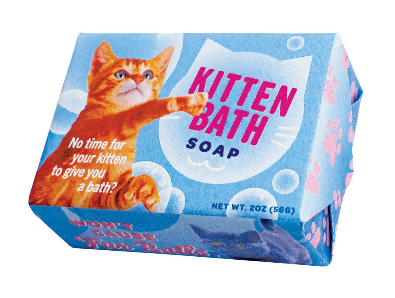 Product photo of Kitten Bath Soap, a novelty gift manufactured by The Unemployed Philosophers Guild.