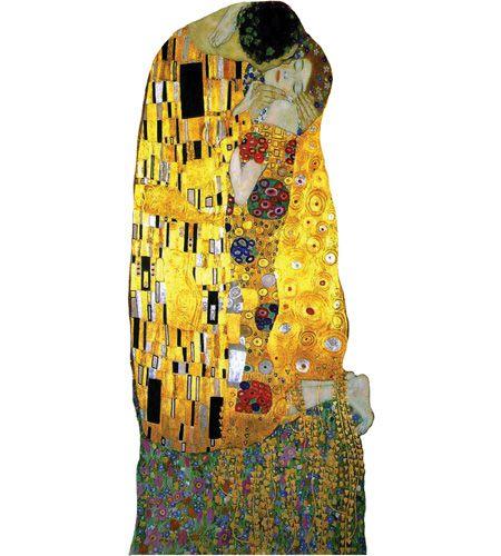 Product photo of Klimt's Kiss Greeting Card, a novelty gift manufactured by The Unemployed Philosophers Guild.