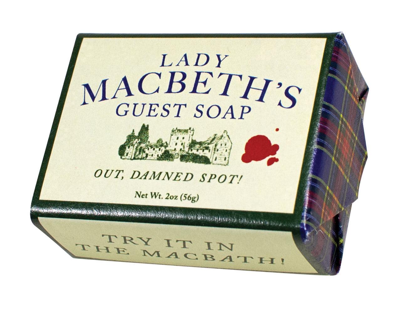 Product photo of Lady Macbeth's Guest Soap, a novelty gift manufactured by The Unemployed Philosophers Guild.