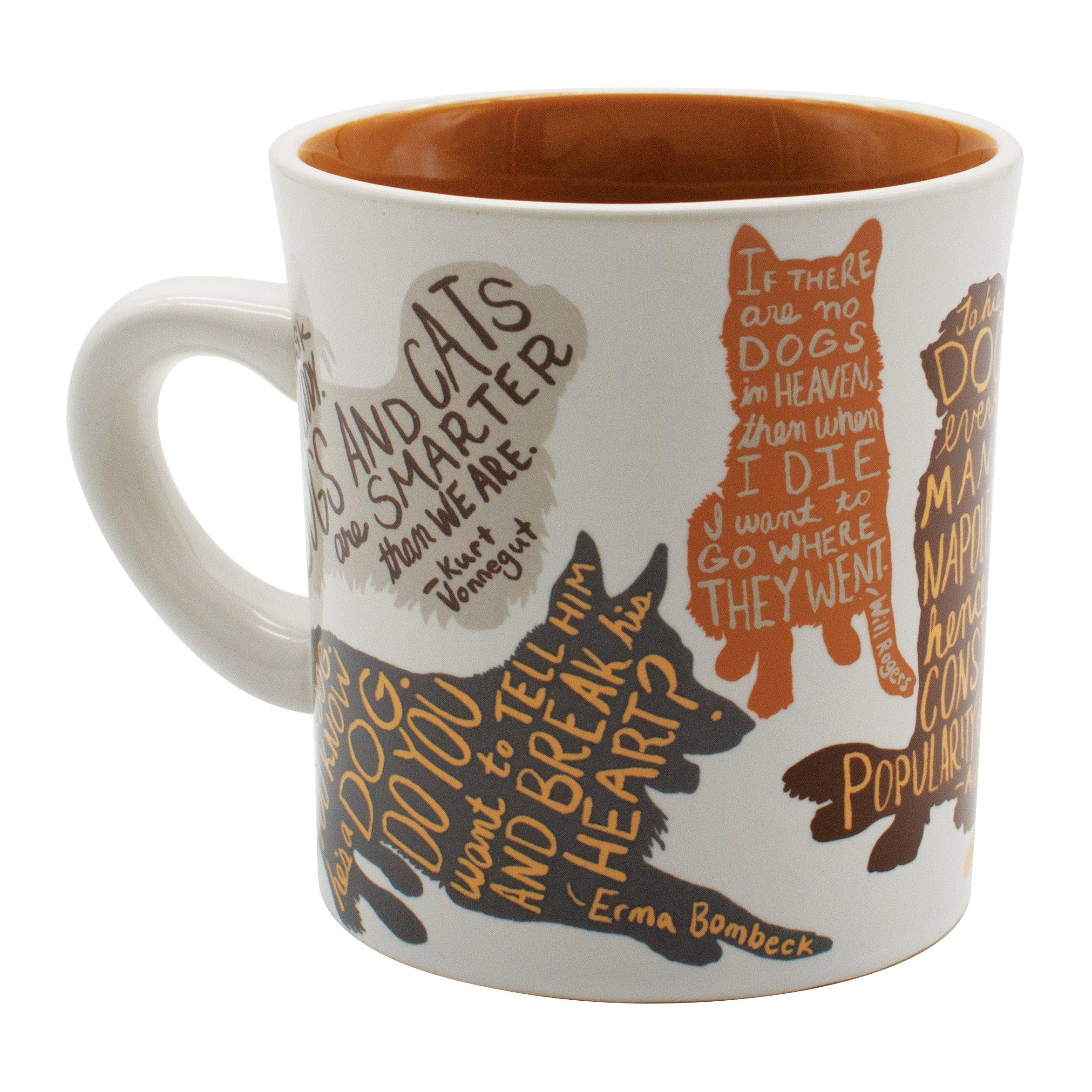 Product photo of Literary Dog Mug, a novelty gift manufactured by The Unemployed Philosophers Guild.