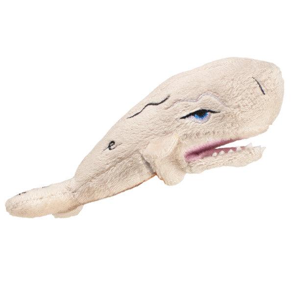 Product photo of Moby Dick Finger Puppet, a novelty gift manufactured by The Unemployed Philosophers Guild.