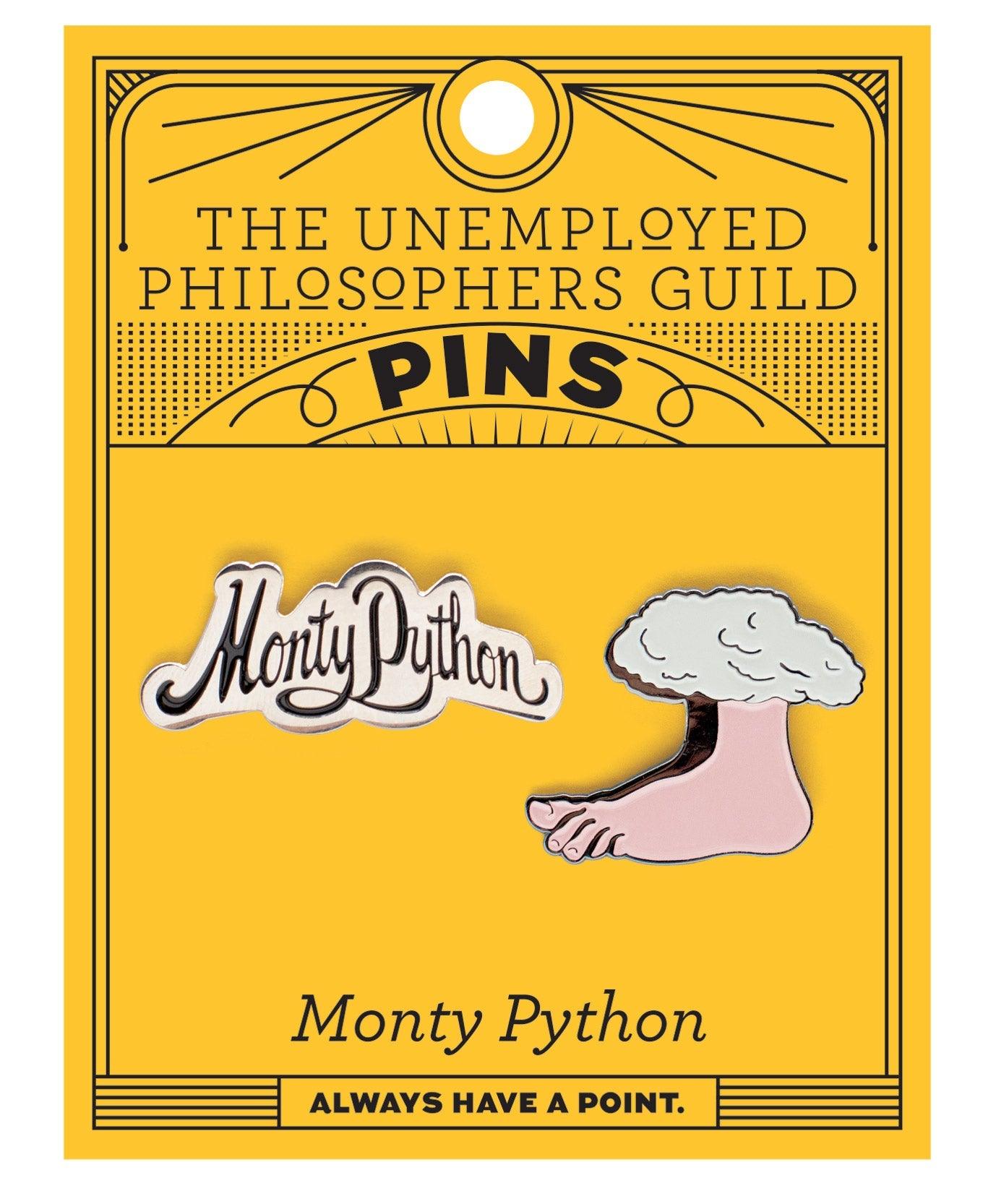 Monty Python Logo Enamel Pin Set  Smart and Funny Gifts by UPG – The  Unemployed Philosophers Guild