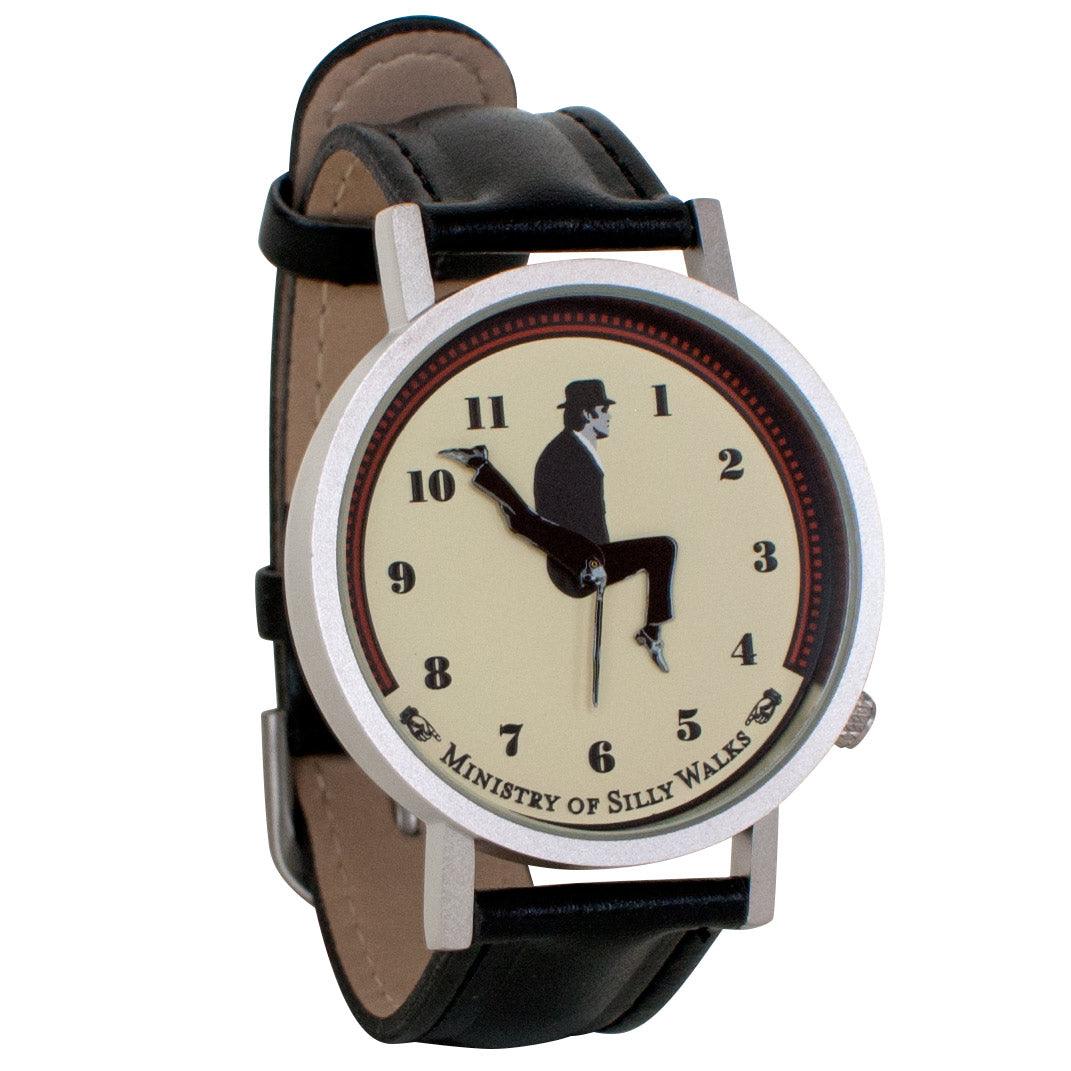 Product photo of Monty Python Ministry of Silly Walks Wrist Watch, a novelty gift manufactured by The Unemployed Philosophers Guild.