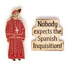 Product photo of Monty Python Spanish Inquisition Enamel Pin Set, a novelty gift manufactured by The Unemployed Philosophers Guild.