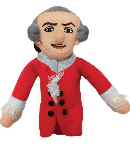 Product photo of Mozart Finger Puppet, a novelty gift manufactured by The Unemployed Philosophers Guild.