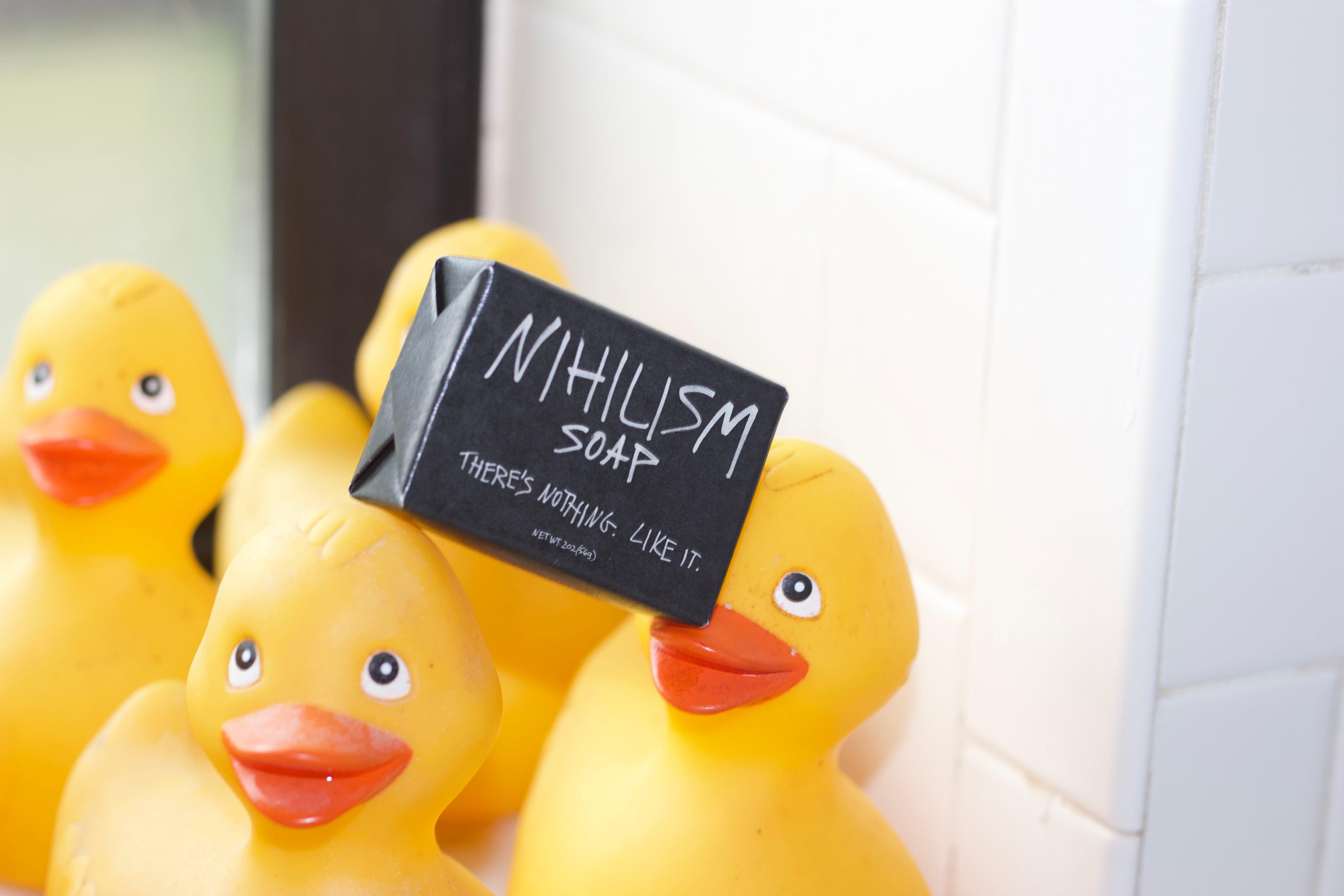 Product photo of Nihilism Soap, a novelty gift manufactured by The Unemployed Philosophers Guild.