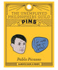 Product photo of Pablo Picasso Enamel Pin Set, a novelty gift manufactured by The Unemployed Philosophers Guild.