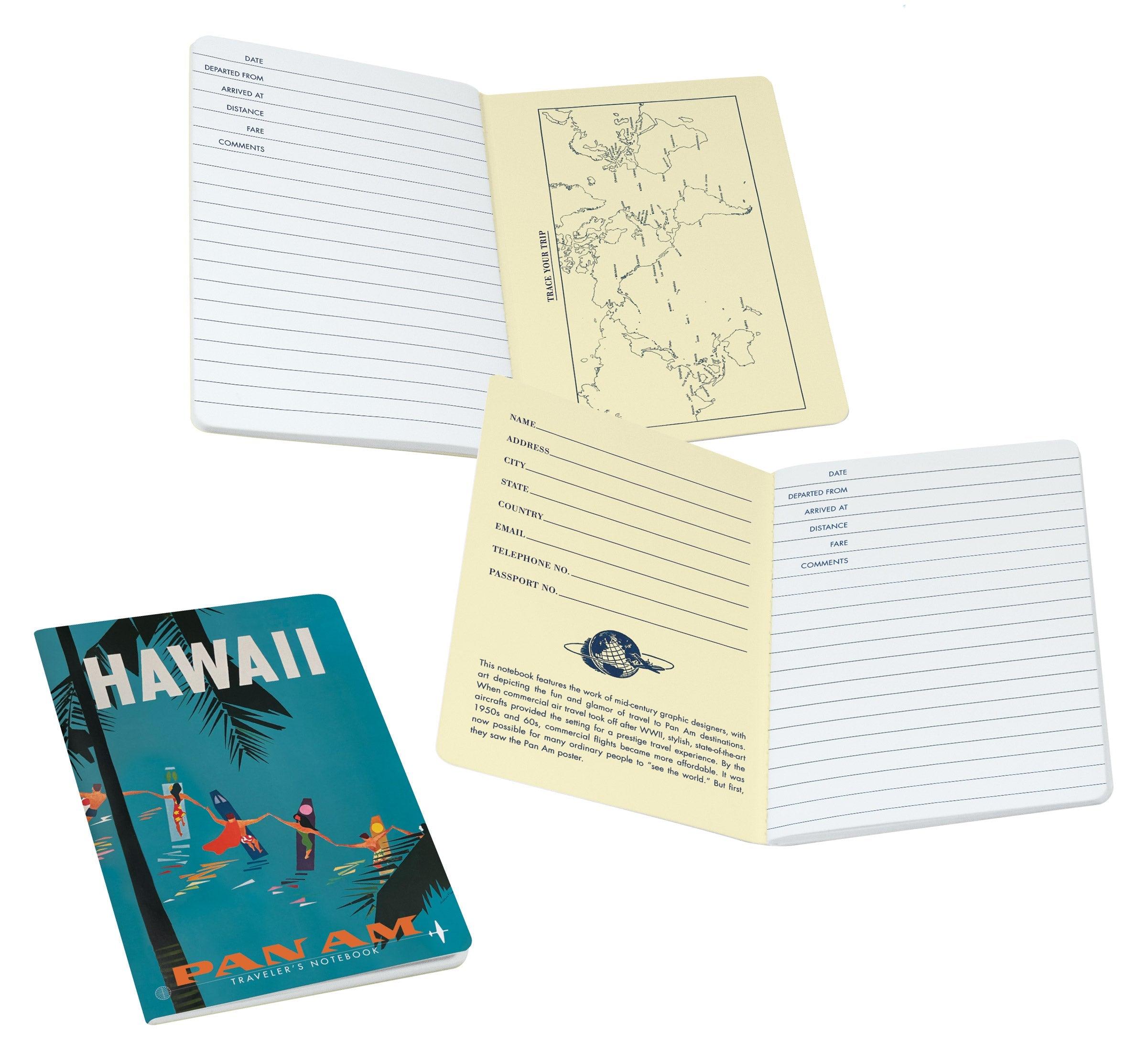 Product photo of Pan Am Hawaii Notebook, a novelty gift manufactured by The Unemployed Philosophers Guild.