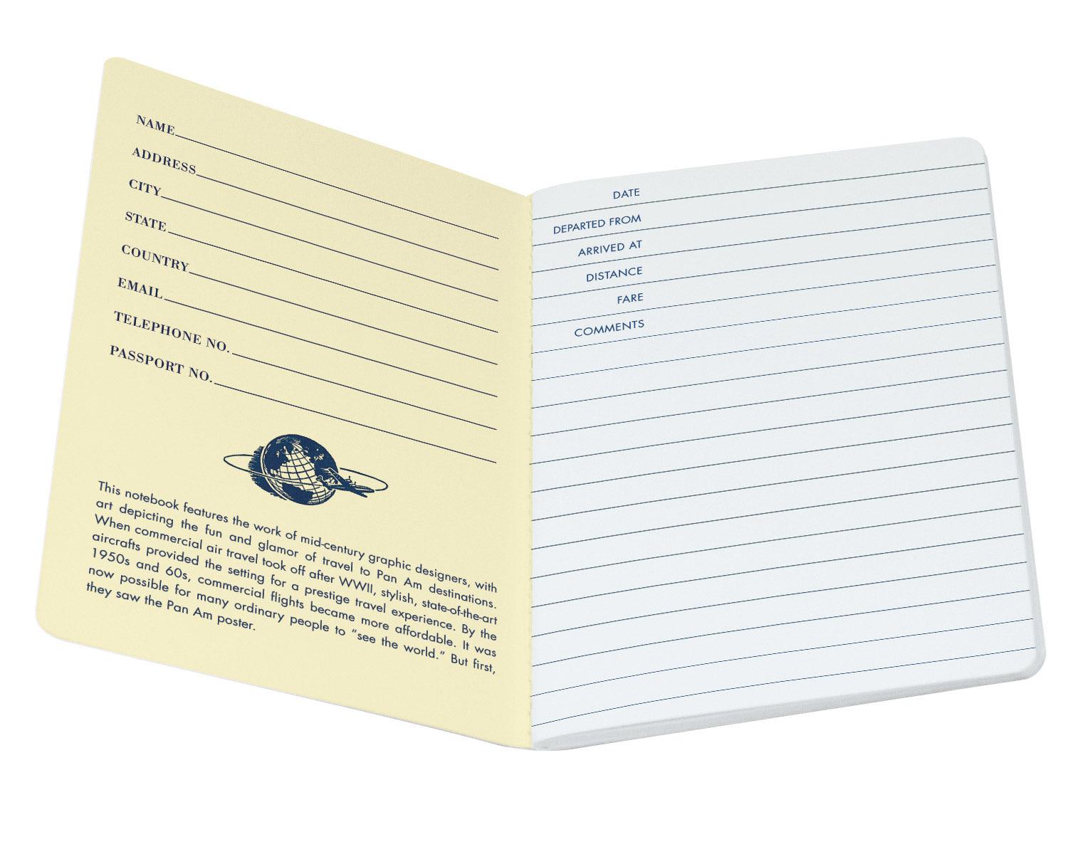 Product photo of Pan Am New York Notebook, a novelty gift manufactured by The Unemployed Philosophers Guild.