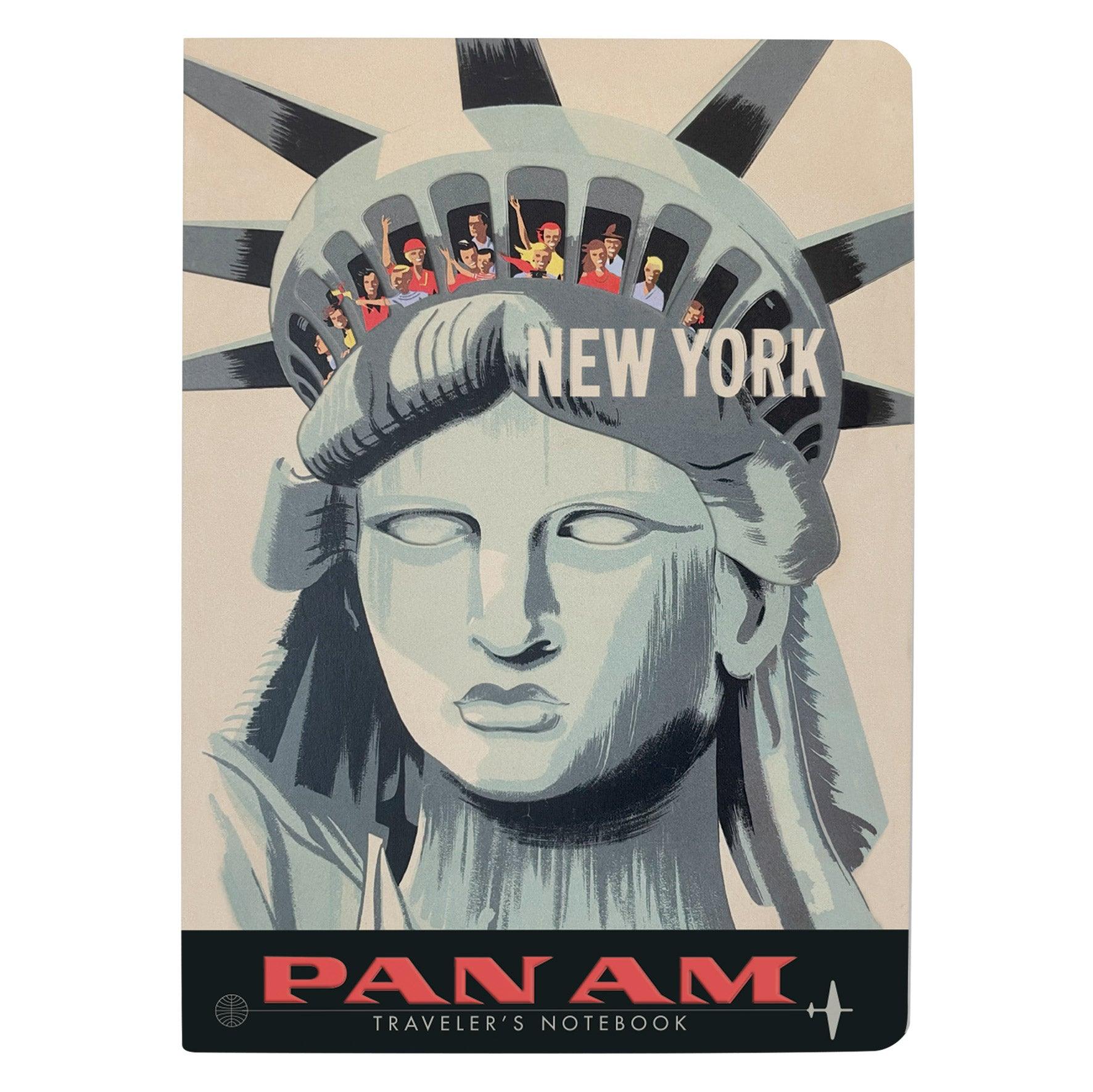 Product photo of Pan Am New York Notebook, a novelty gift manufactured by The Unemployed Philosophers Guild.