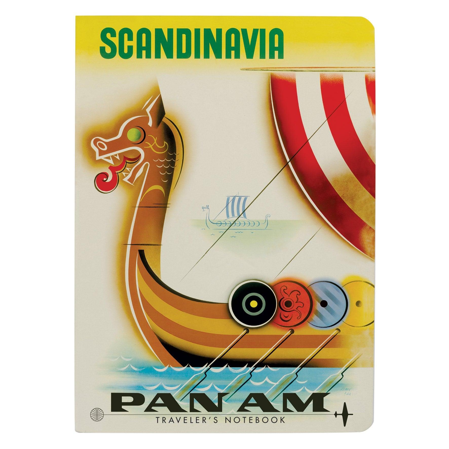 Product photo of Pan Am Scandinavia Notebook, a novelty gift manufactured by The Unemployed Philosophers Guild.