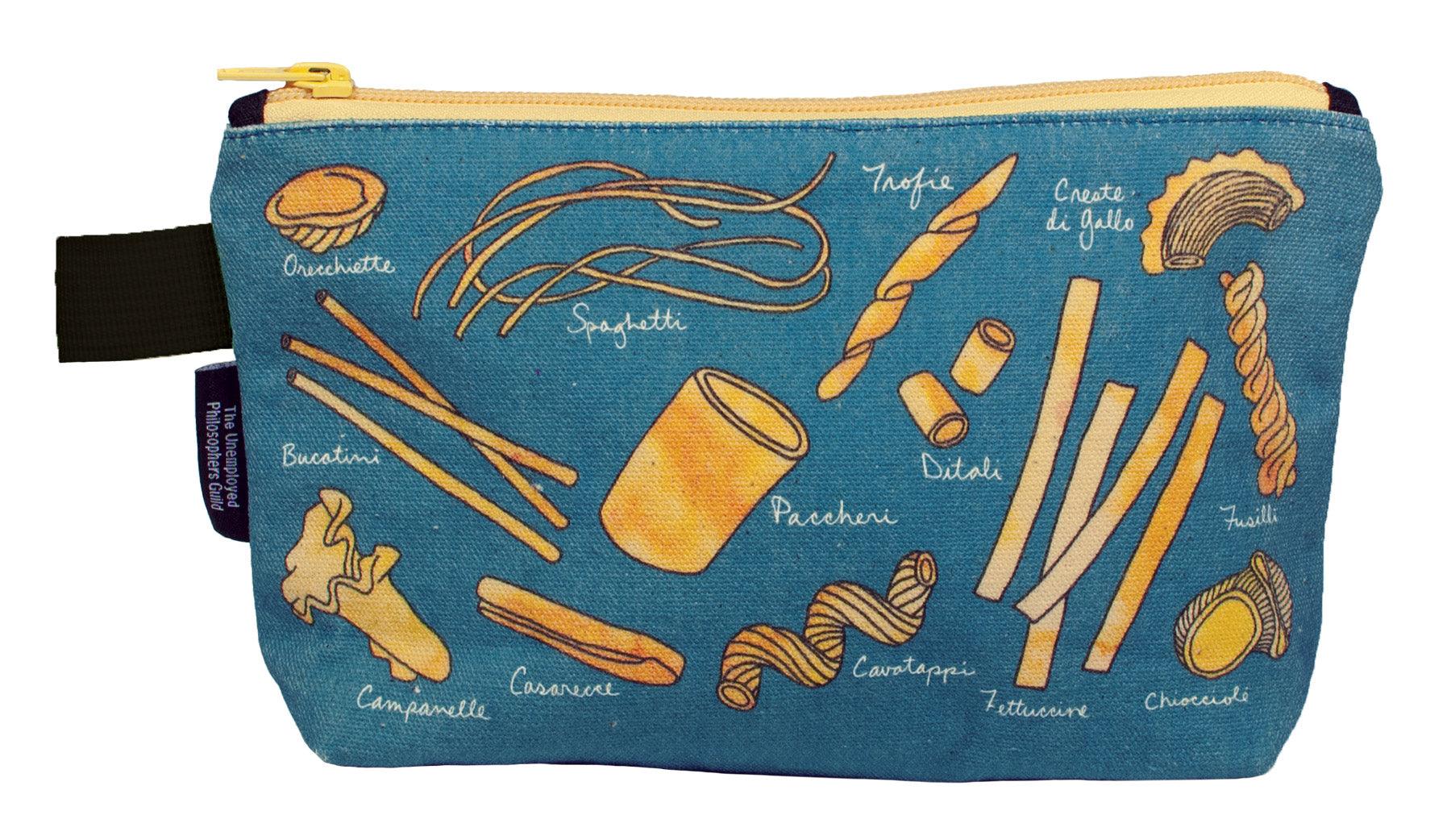 Pasta Shapes Zipper Bag  Smart and Funny Gifts by UPG – The Unemployed  Philosophers Guild