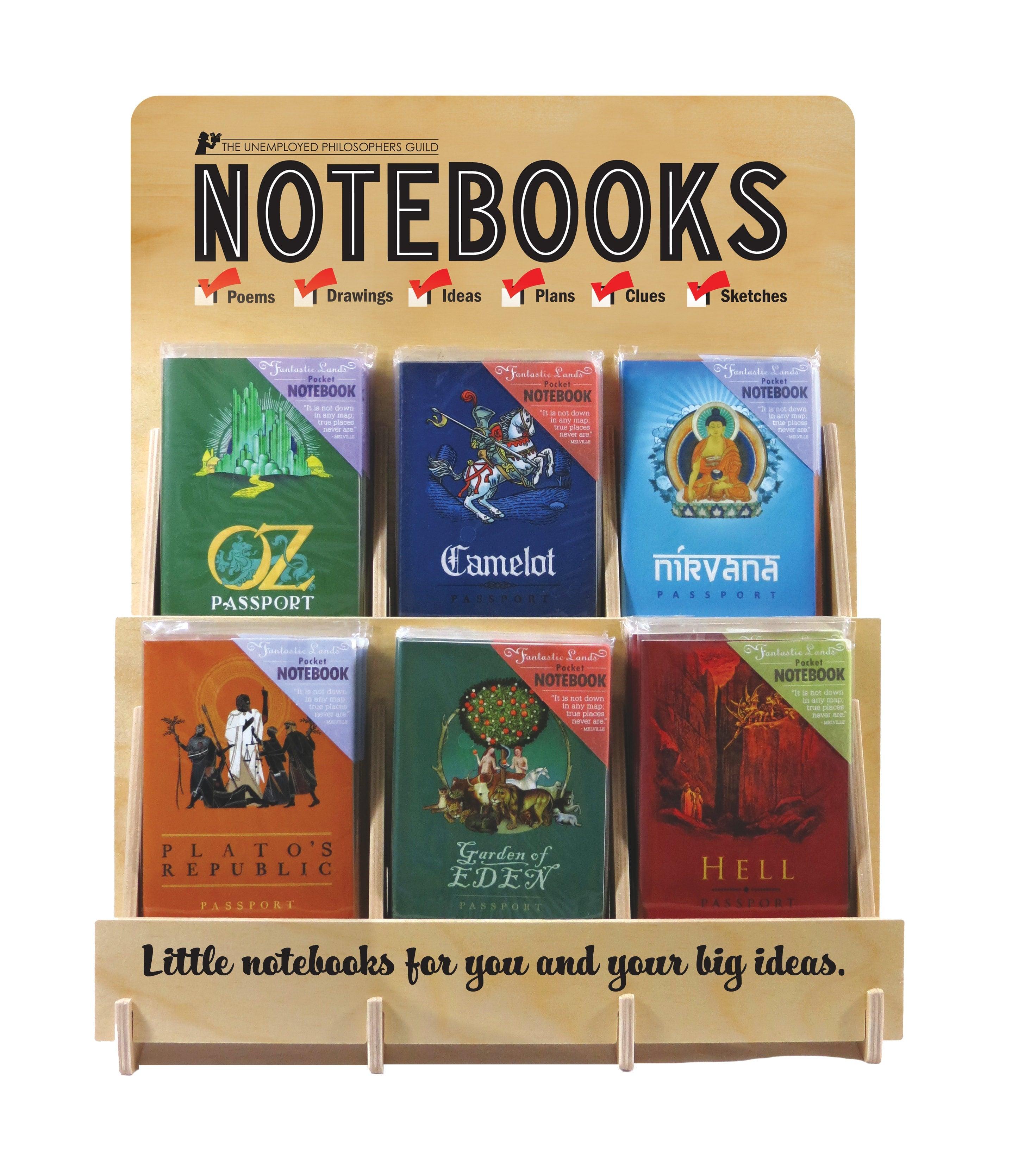 Pocket Notebook Rack – The Unemployed Philosophers Guild