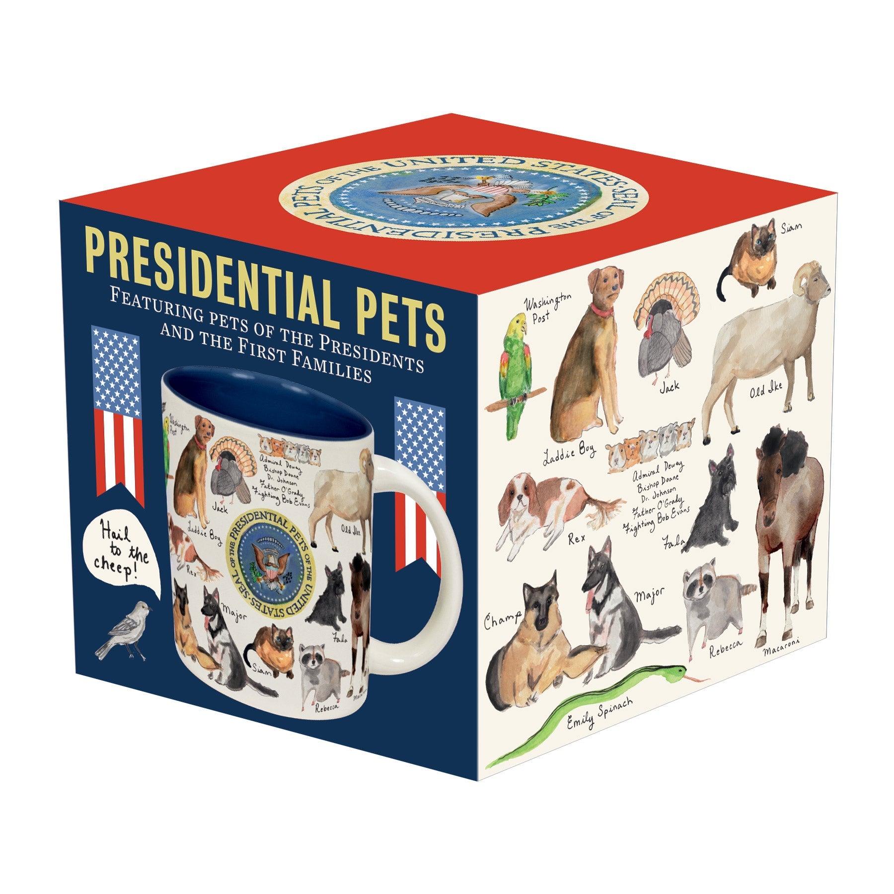 Product photo of Presidential Pets Mug, a novelty gift manufactured by The Unemployed Philosophers Guild.