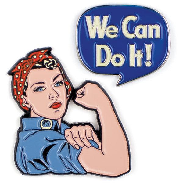 Rosie the Riveter Enamel Pin Set  Smart and Funny Gifts by UPG – The  Unemployed Philosophers Guild
