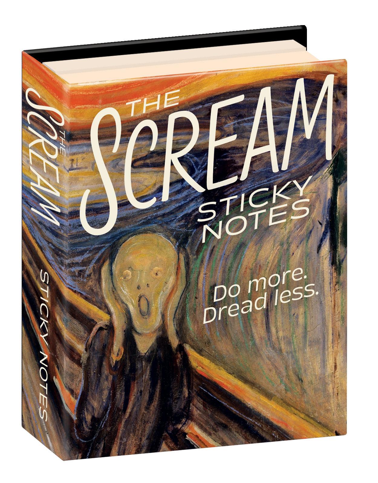 Product photo of Scream Sticky Notes, a novelty gift manufactured by The Unemployed Philosophers Guild.