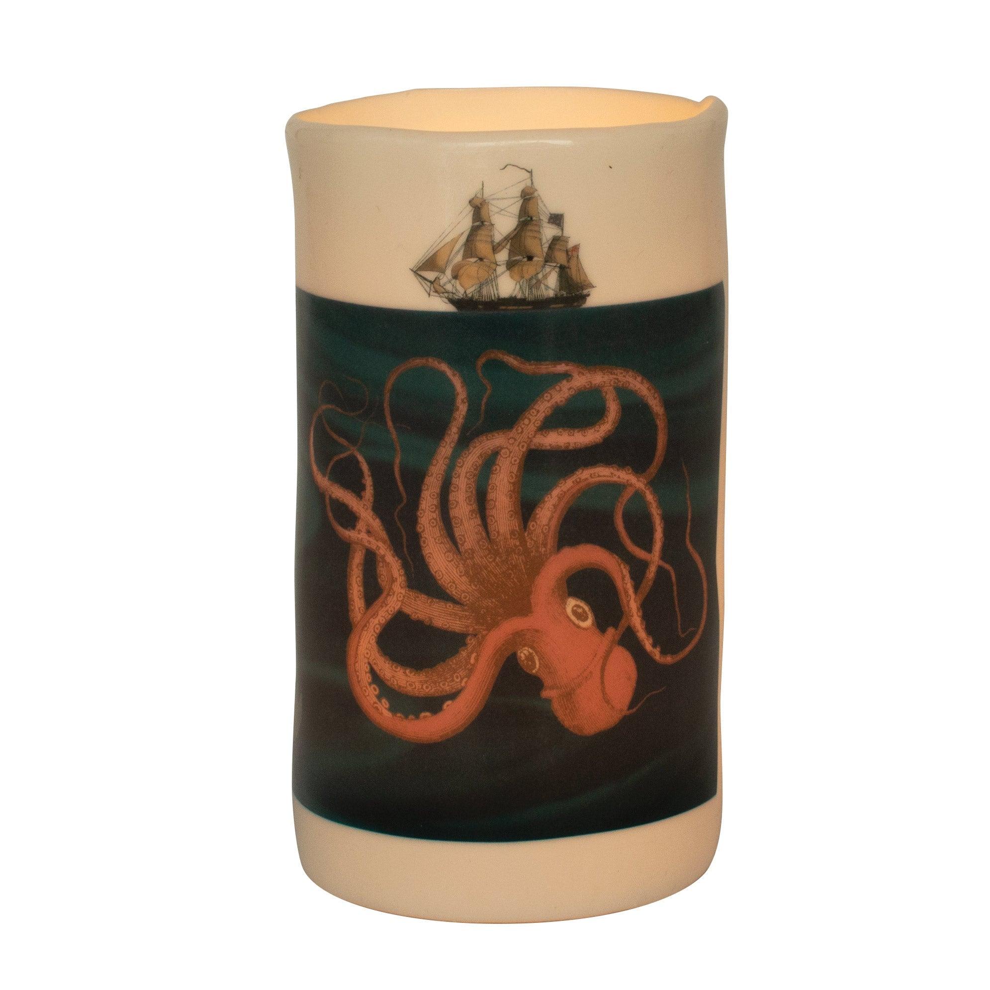 Product photo of Sea Creatures Transforming Tealight Holder, a novelty gift manufactured by The Unemployed Philosophers Guild.