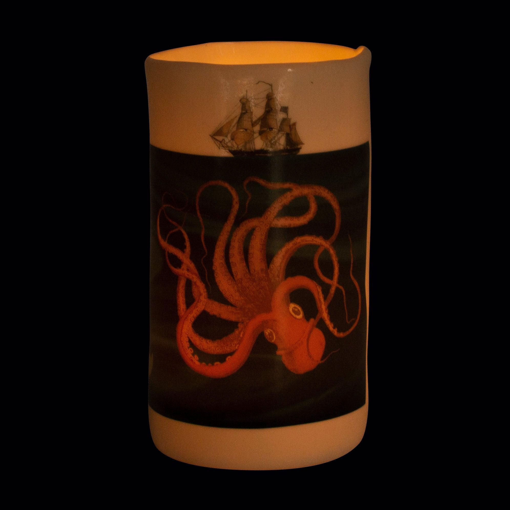 Product photo of Sea Creatures Transforming Tealight Holder, a novelty gift manufactured by The Unemployed Philosophers Guild.