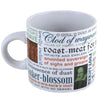 Product photo of Shakespeare Insults Mug, a novelty gift manufactured by The Unemployed Philosophers Guild.