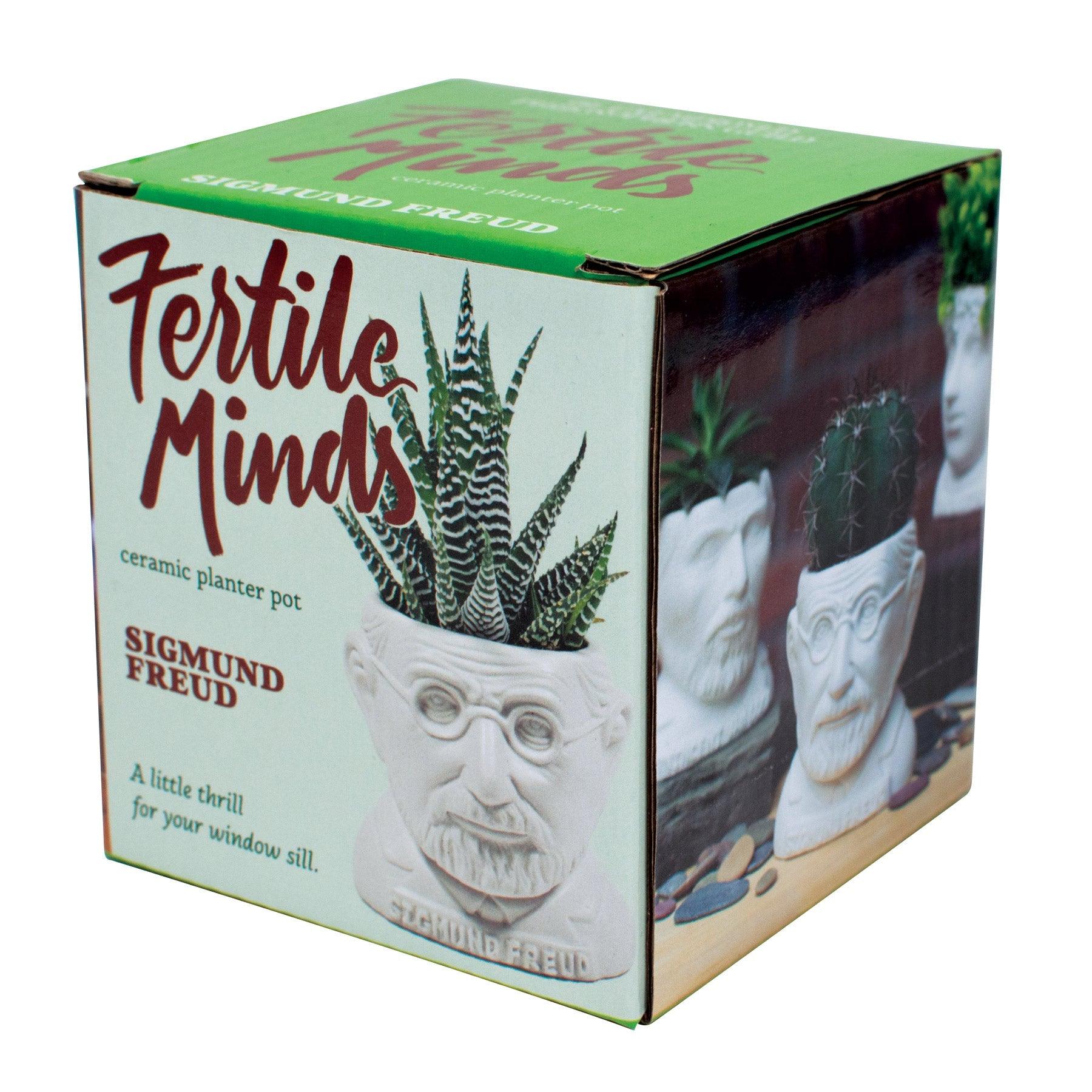 fertile minds planter Sigmund Freud Bust Planter