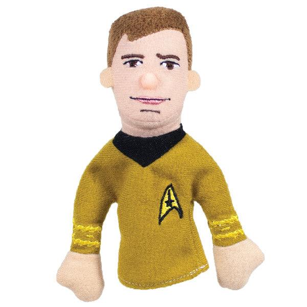 Product photo of Star Trek Captain Kirk Finger Puppet, a novelty gift manufactured by The Unemployed Philosophers Guild.