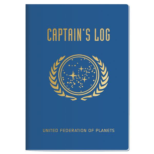 Product photo of Star Trek Captain's Log Notebook, a novelty gift manufactured by The Unemployed Philosophers Guild.