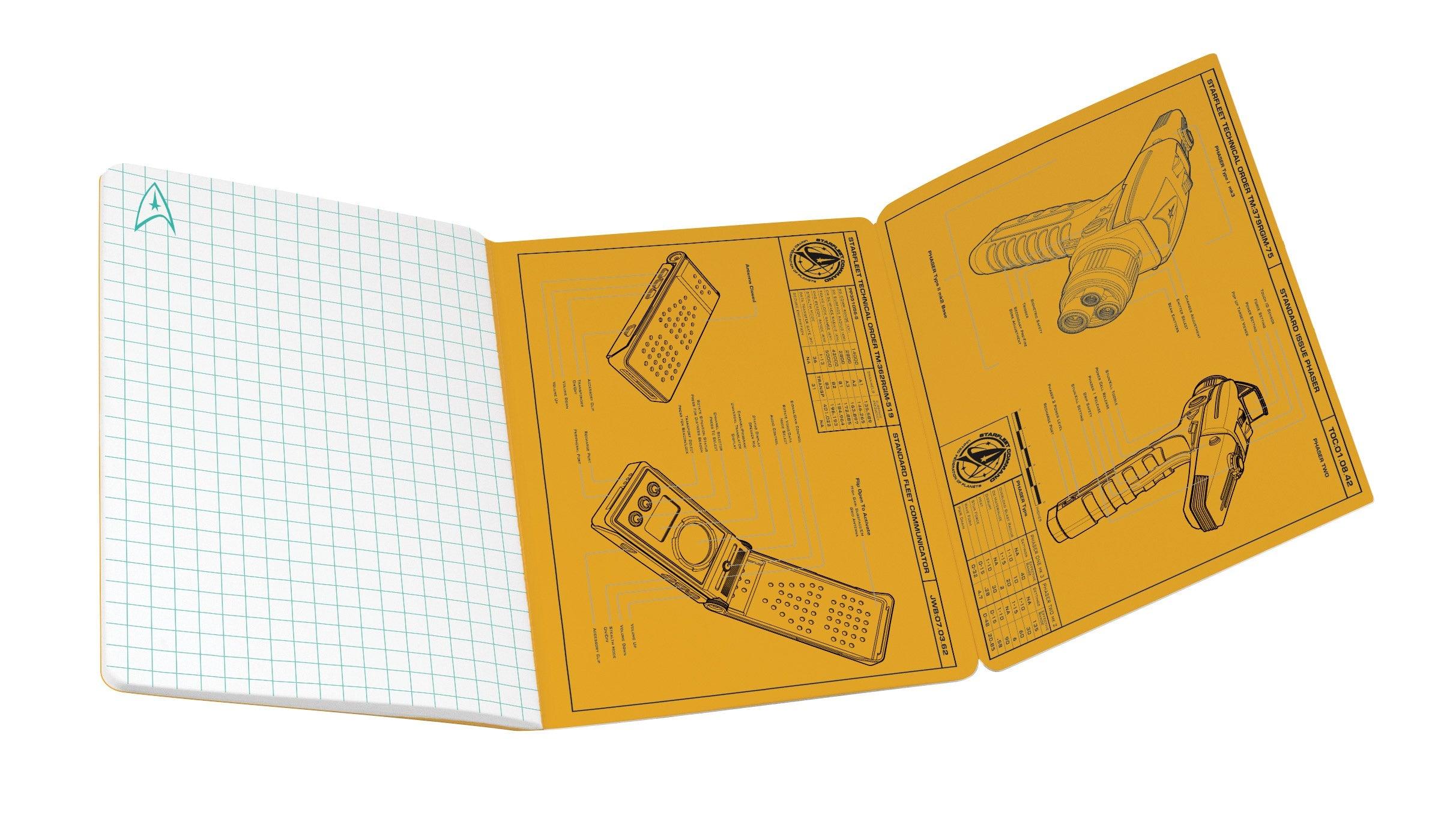Product photo of Star Trek Engineering Notebook, a novelty gift manufactured by The Unemployed Philosophers Guild.