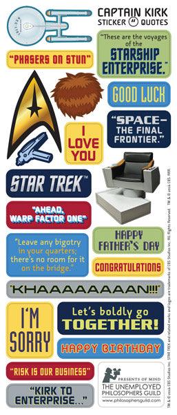 Product photo of Star Trek James T. Kirk Greeting Card, a novelty gift manufactured by The Unemployed Philosophers Guild.
