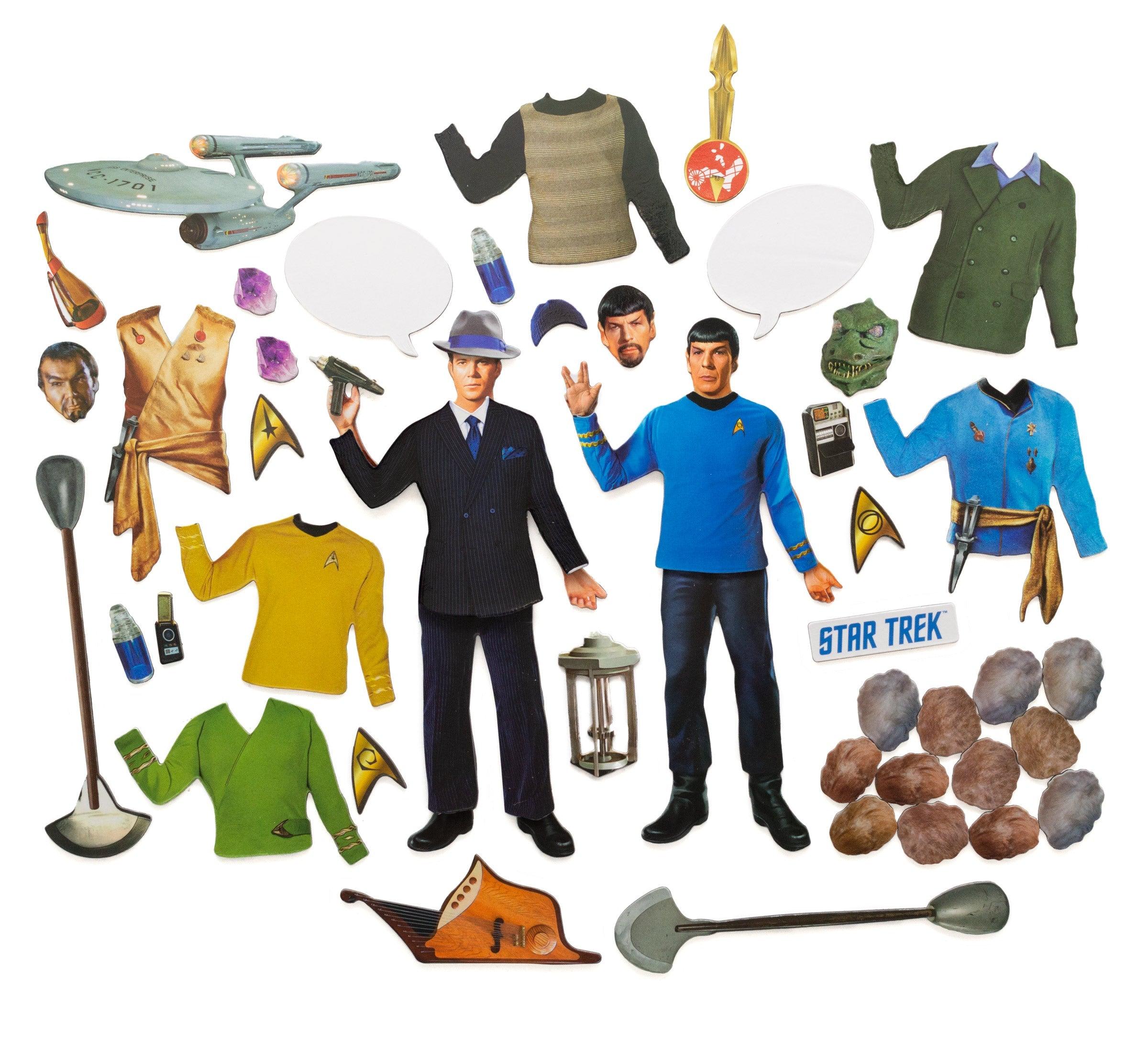 Product photo of Star Trek Magnetic Play Set, a novelty gift manufactured by The Unemployed Philosophers Guild.