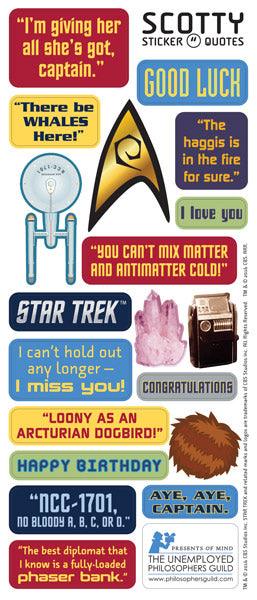Product photo of Star Trek Scotty Greeting Card, a novelty gift manufactured by The Unemployed Philosophers Guild.