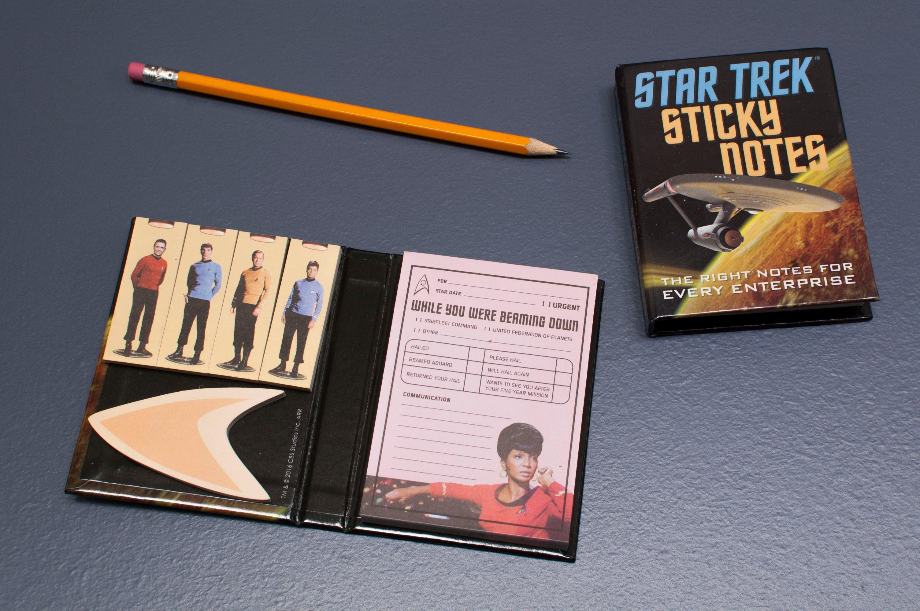 Product photo of Star Trek Sticky Notes, a novelty gift manufactured by The Unemployed Philosophers Guild.