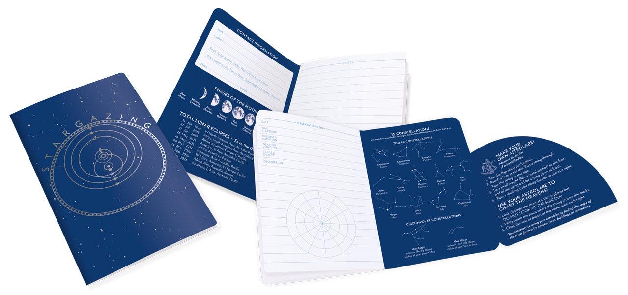 Product photo of Stargazing Notebook, a novelty gift manufactured by The Unemployed Philosophers Guild.