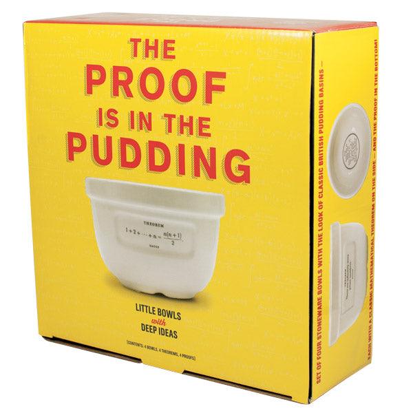 Product photo of The Proof is in the Pudding Bowls, a novelty gift manufactured by The Unemployed Philosophers Guild.
