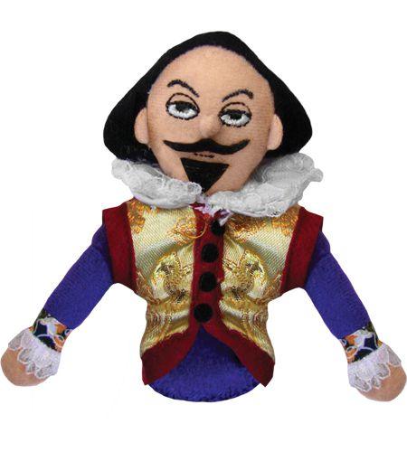 Product photo of William Shakespeare Finger Puppet, a novelty gift manufactured by The Unemployed Philosophers Guild.