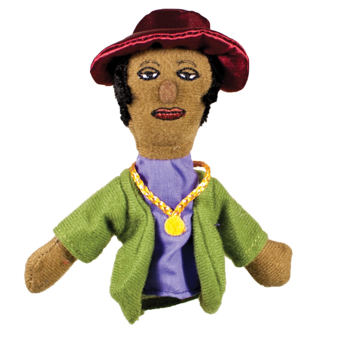 Product photo of Zora Neale Hurston Finger Puppet, a novelty gift manufactured by The Unemployed Philosophers Guild.